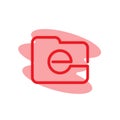 Illustration Vector graphic of folder icon template Royalty Free Stock Photo