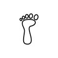 Footprint icon design vector template