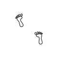 Footprint icon design vector template