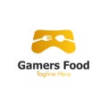 Illustration Vector Graphic of Gamers Food Logo Royalty Free Stock Photo
