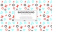Vector graphic Geometric background with a combination of circles, squares and triangles Royalty Free Stock Photo