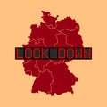 Illustration Vector Graphic Of Germany Lockdown