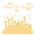 Illustration vector graphic Happy Eid Mubarak 27041530