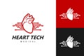 Illustration Vector Graphic of Heart Tech Logo