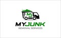 Illustration vector graphic of junk removal solution services logo design template Royalty Free Stock Photo