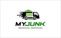 Illustration vector graphic of junk removal solution services logo design template Royalty Free Stock Photo