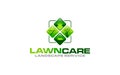 Illustration vector graphic of lawn care, landscape, grass concept logo design template-01 Royalty Free Stock Photo