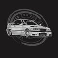 Illustration Vector Graphic Luxury Legendary Car