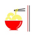 Illustration Vector graphic of noodle food Royalty Free Stock Photo