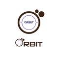 Orbit creative company logo vector design template Royalty Free Stock Photo