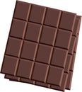 Illustration vector graphic of a pile of sweet Chocolate bars.