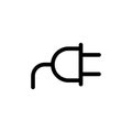 Illustration Vector graphic of power plug icon Royalty Free Stock Photo