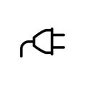 Illustration Vector graphic of power plug icon Royalty Free Stock Photo