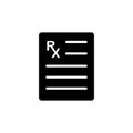 Illustration Vector graphic of prescription icon template