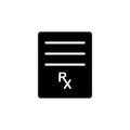 Illustration Vector graphic of prescription icon template