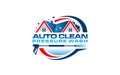 Illustration vector graphic of pressure power wash spray logo design template Royalty Free Stock Photo