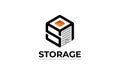 Illustration vector graphic of a professional storage solution business logo design template Royalty Free Stock Photo
