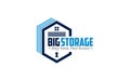 Illustration vector graphic of a professional storage solution business logo design template Royalty Free Stock Photo