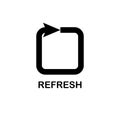 Illustration Vector graphic of refresh icon template