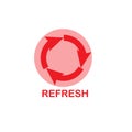 Illustration Vector graphic of refresh icon template