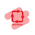 Illustration Vector graphic of refresh icon template