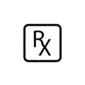 Illustration Vector graphic of RX label icon