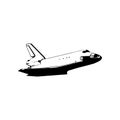 Illustration Vector graphic of shuttle plane