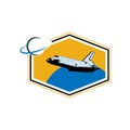 Illustration Vector graphic of shuttle plane