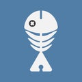 cute fishbone icon