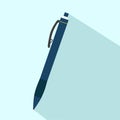 Illustration vector graphic of simple single pen with trade wind color background