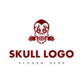 Illustration vector graphic skull logo