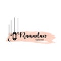 Illustration Vector Graphic of template to welcome ramadan holy month of islam with lantern, star, moon silhouette ramadhan kareem