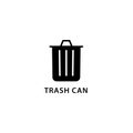 Illustration Vector graphic of trashcan icon template