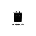 Illustration Vector graphic of trashcan icon template