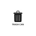 Illustration Vector graphic of trashcan icon template