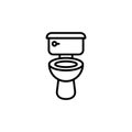 Illustration Vector graphic of WC, sanitary icon