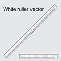 Illustration vector graphic of White ruller