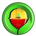 Company logo for HSE, Health Safety and Environment Royalty Free Stock Photo