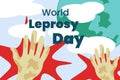 World leprosy day poster