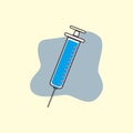 illustration vector grapich of syringe