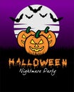 illustration vector of halloween party good for poster