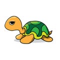 Illustration vector graphic little cute turtle