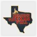 Illustration vector of logo texas country