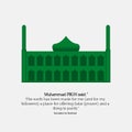 Illustration vector of a masjid aka mosque