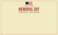 Illustration vector memorial day theme banner