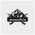 Illustration vector of mountain logo