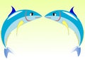 Illustration vector of tuna fish Royalty Free Stock Photo