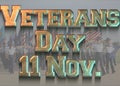 Illustration, Veterans Day, 11 November