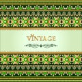 vintage background, elegant antiques, Victorian gold, floral ornament, baroque frame, beautiful invitation Royalty Free Stock Photo