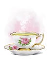 Vintage elegant porcelain shabby chic tea cup